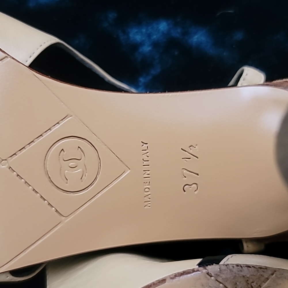 Chanel slingback shoes size 37.5 - Picture 5 of 7
